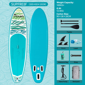 Nadmuchiwany Surfing Paddle Board 11' – Błękitne niebo oceanu