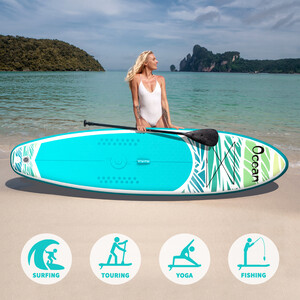 Nadmuchiwany Surfing Paddle Board 11' – Błękitne niebo oceanu