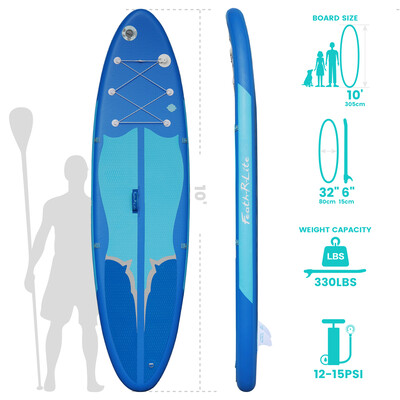 Nadmuchiwany Surfing Paddle Board 11' – Niebieski