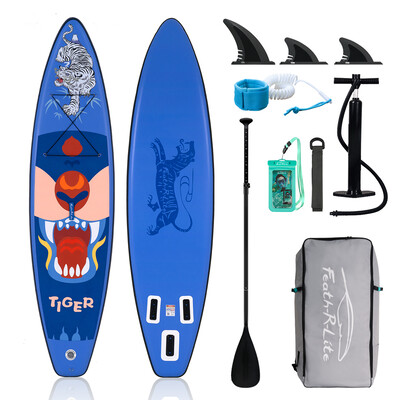 Nadmuchiwany Surfing Paddle Board 11' - Tiger Blue